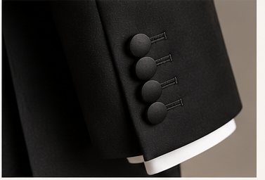THE SILVIO — Black Peak Lapel Tuxedo