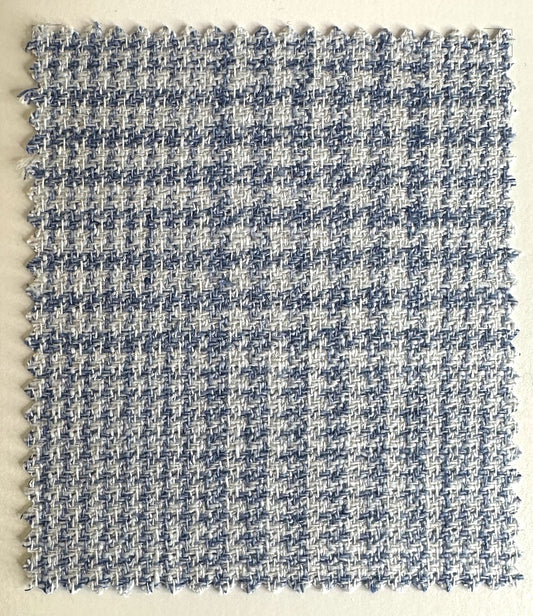 Linen Cotton Baby Blue Plaid Jacket