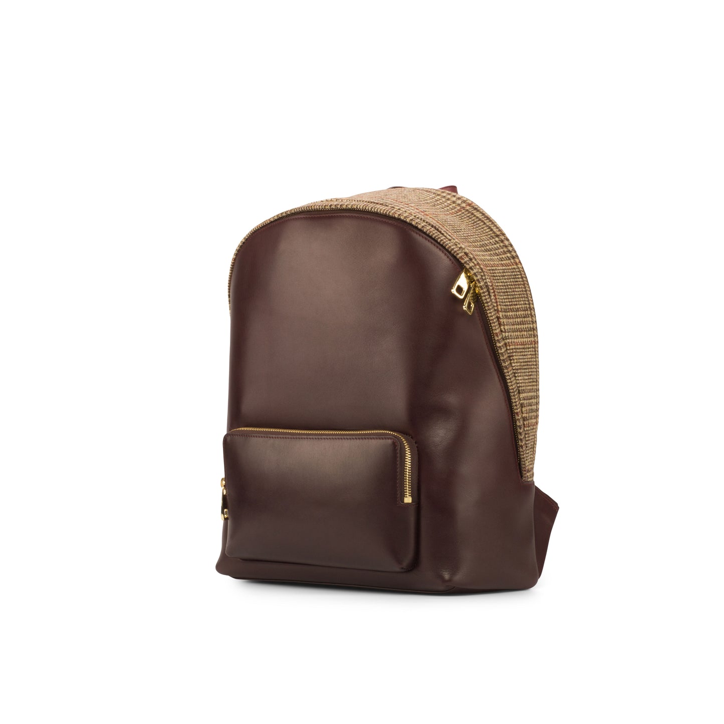 SUITCAFE Backpack Leather and Tweed Wool