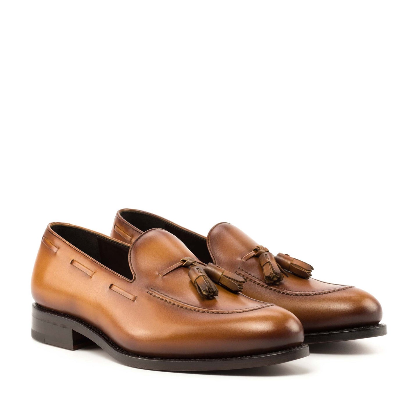 SUITCAFE FastLane Loafer Goodyear Sole Cognac Box Calf Leather Men's Shoe