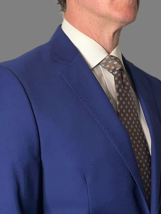 SUITCAFE Lapis Blue Men's Suit in CashLana™ Wool