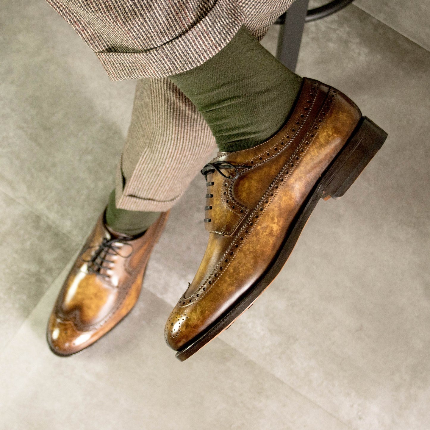 SUITCAFE Men's Fastlane Longwing Blucher Shoe