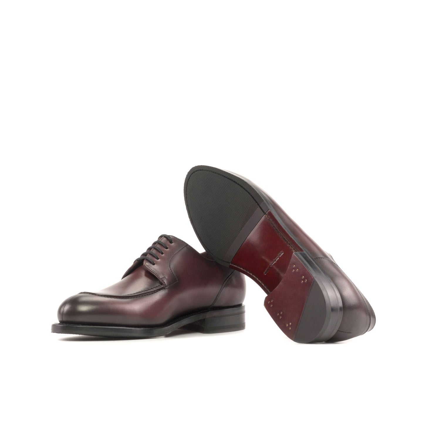 SUITCAFE FastLane Derby Split Toe Dark Red Leather Goodyear Sole Men's Shoe